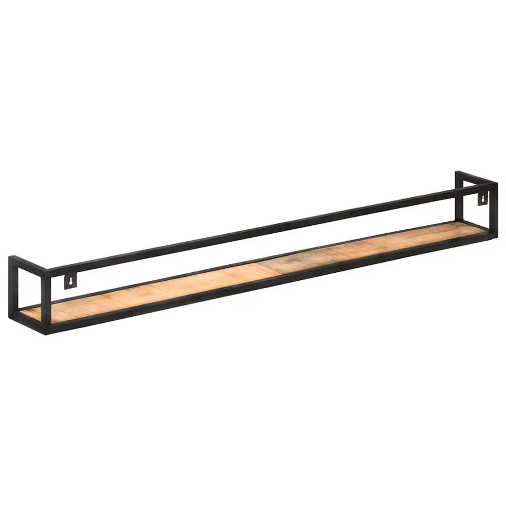 Wall Shelves Industrial Style 160 cm Wooden Floating Shelving Storage