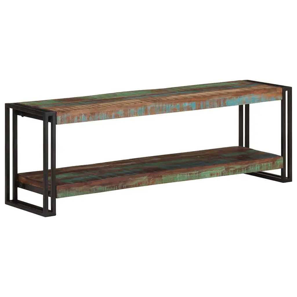 TV Cabinet Industrial Brown 120x30x40 cm Solid Reclaimed Wood
