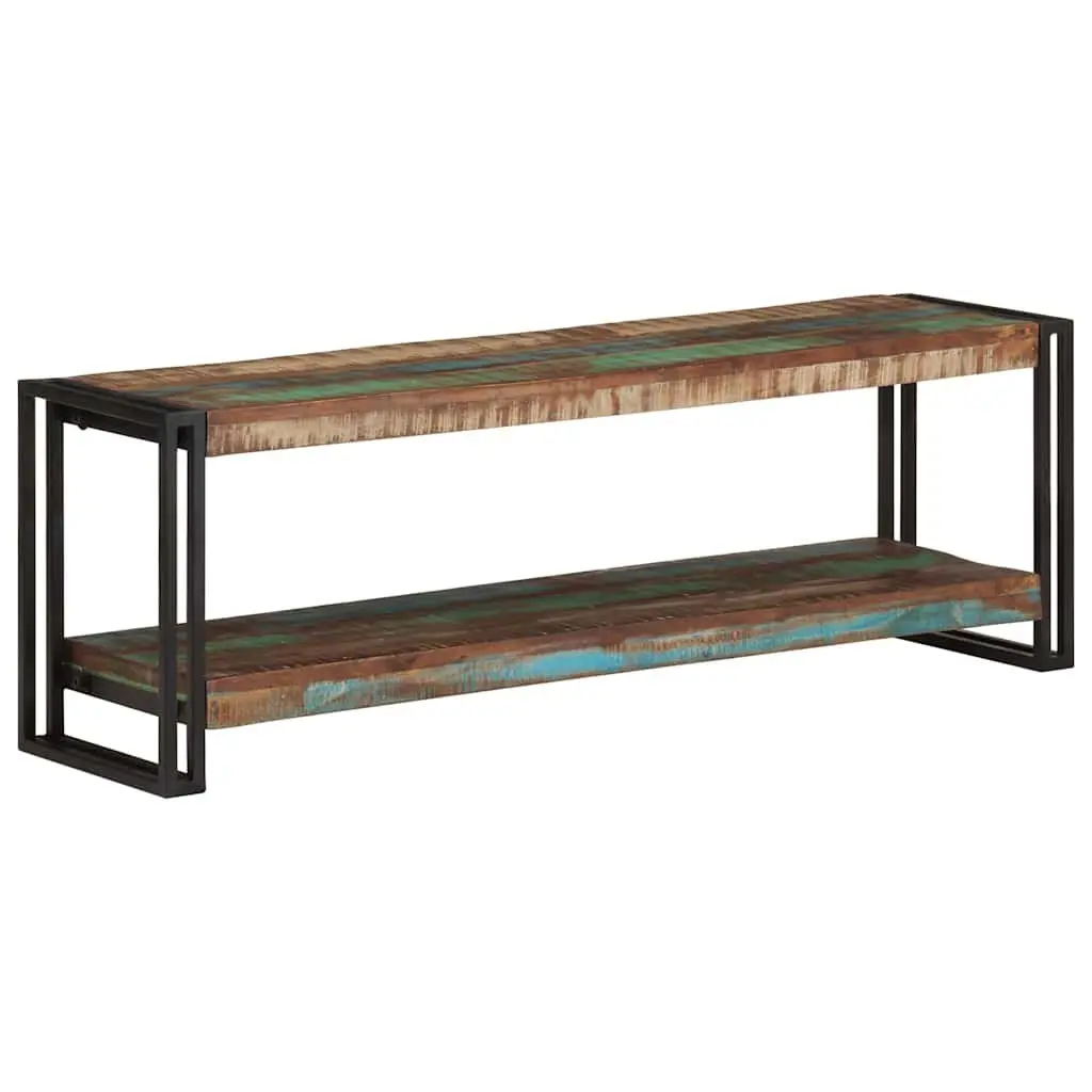 TV Cabinet Industrial Brown 120x30x40 cm Solid Reclaimed Wood