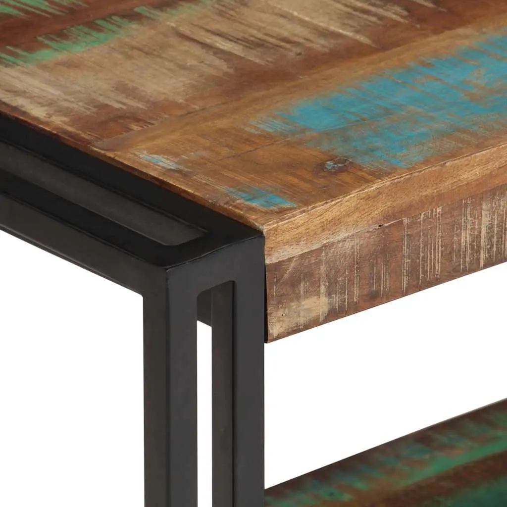 TV Cabinet Industrial Brown 120x30x40 cm Solid Reclaimed Wood