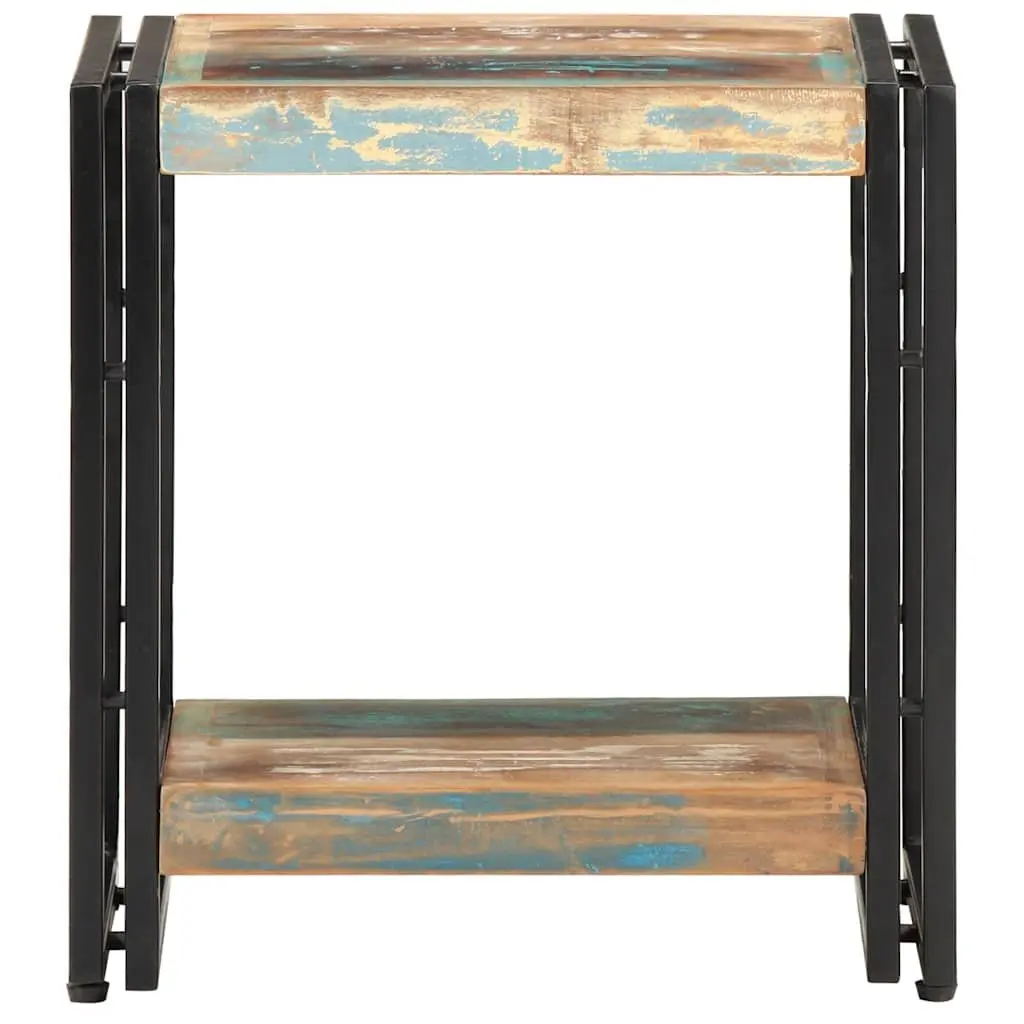 End Table 40x30x40 cm Solid Reclaimed Wood Side Accent Bedside Storage Shelf