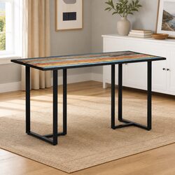 Inviting 140cm Solid Reclaimed Wood Dining Table
