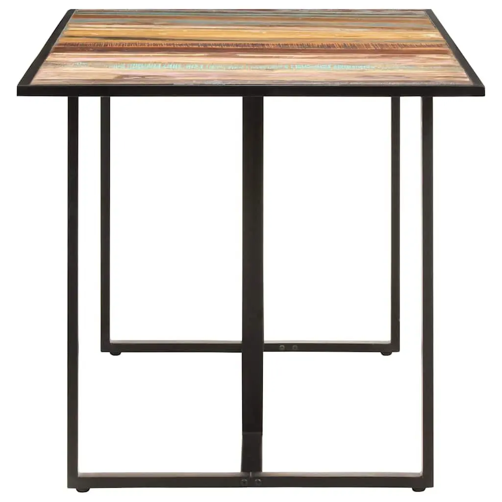 Dining Table Industrial 160 cm Solid Reclaimed Wood Brown
