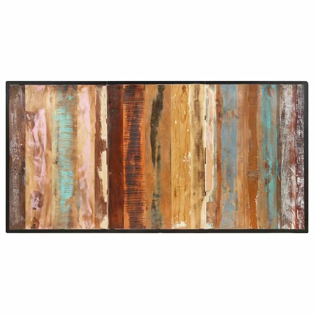 Dining Table Industrial 160 cm Solid Reclaimed Wood Brown