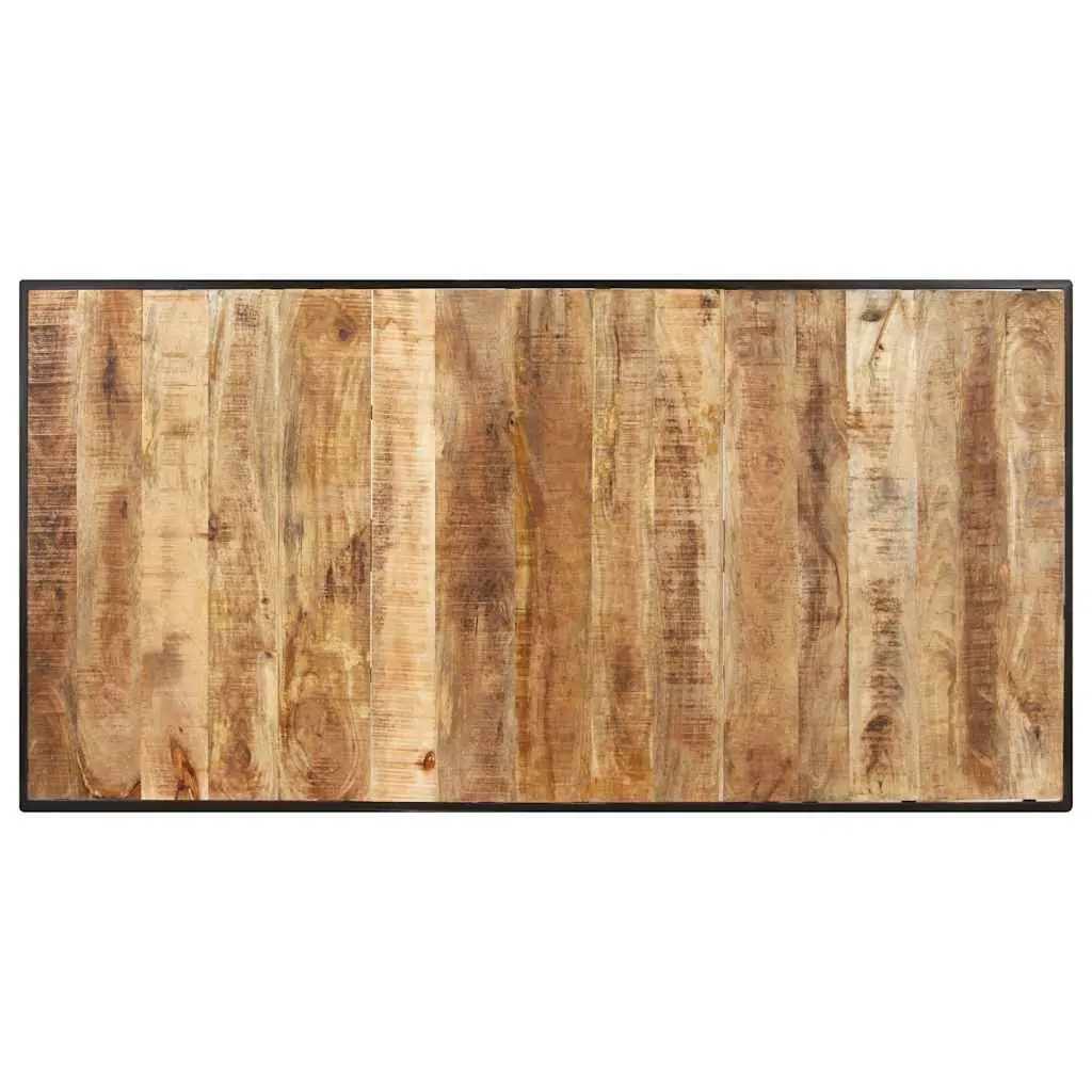 Dining Table Industrial 180 cm Solid Mango Wood Brown