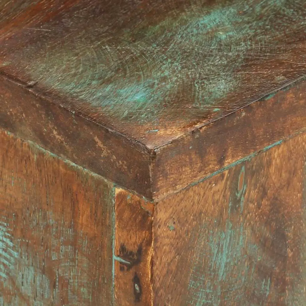 Coffee Table Brown 68x68x41 cm Solid Reclaimed Wood Iron Legs