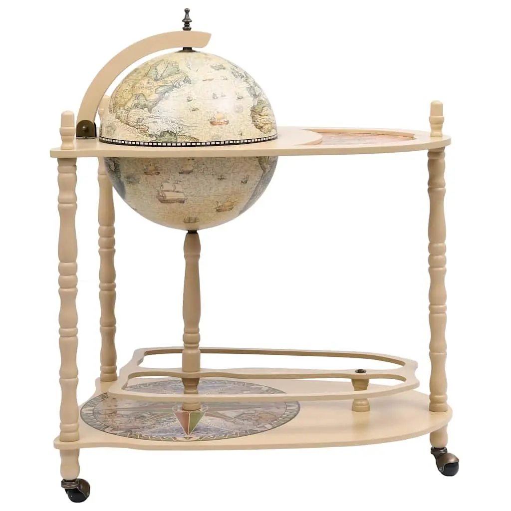 Freestanding Green Globe Bar Wine Cabinet with Table Base