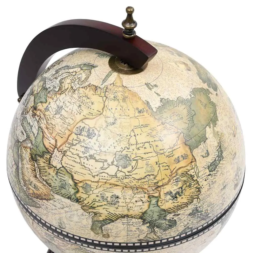 Tabletop Globe Bar Wine Stand Rotating Storage Cabinet Green Decor Display
