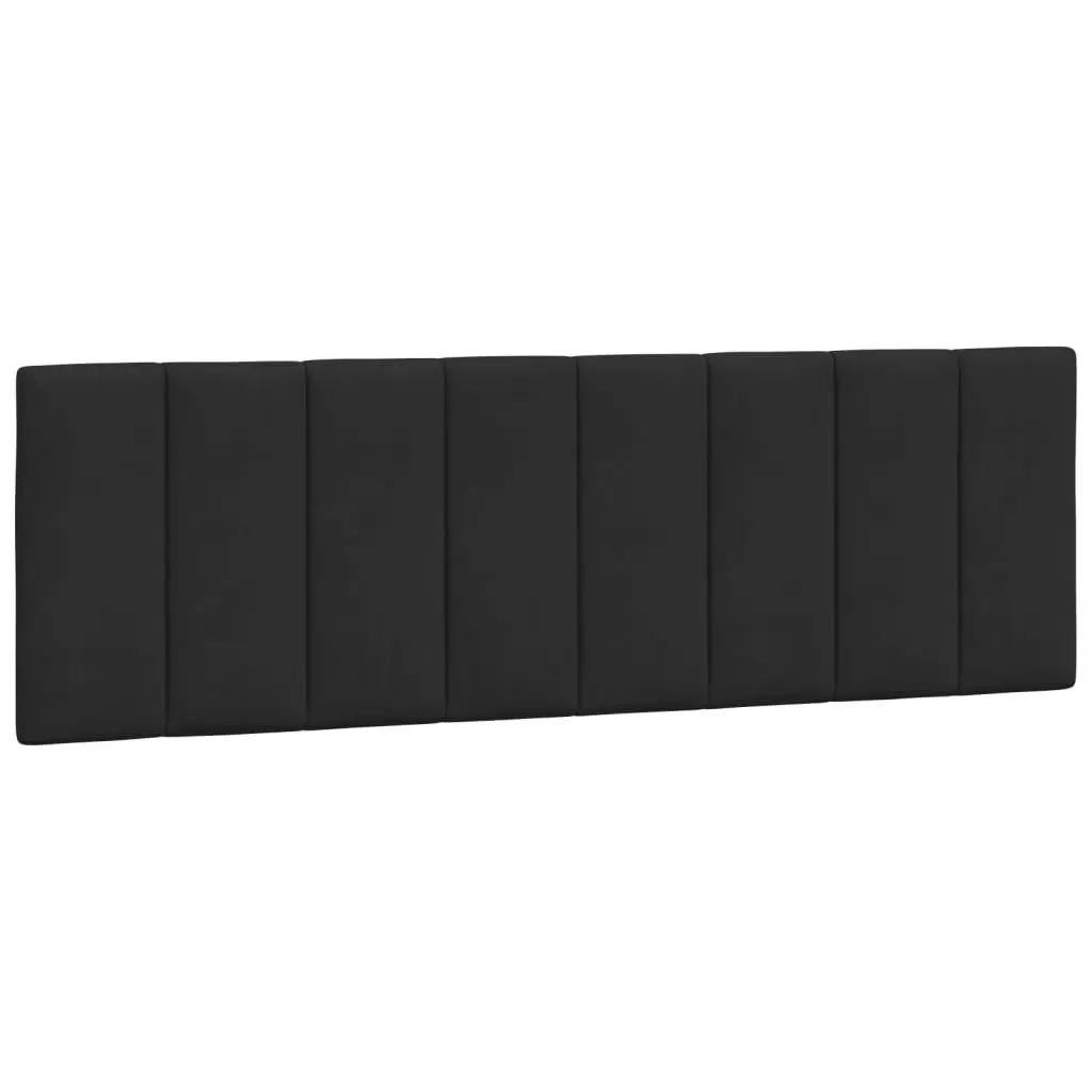 Black Velvet Queen Bed Frame with LED Lights 152x203 cm