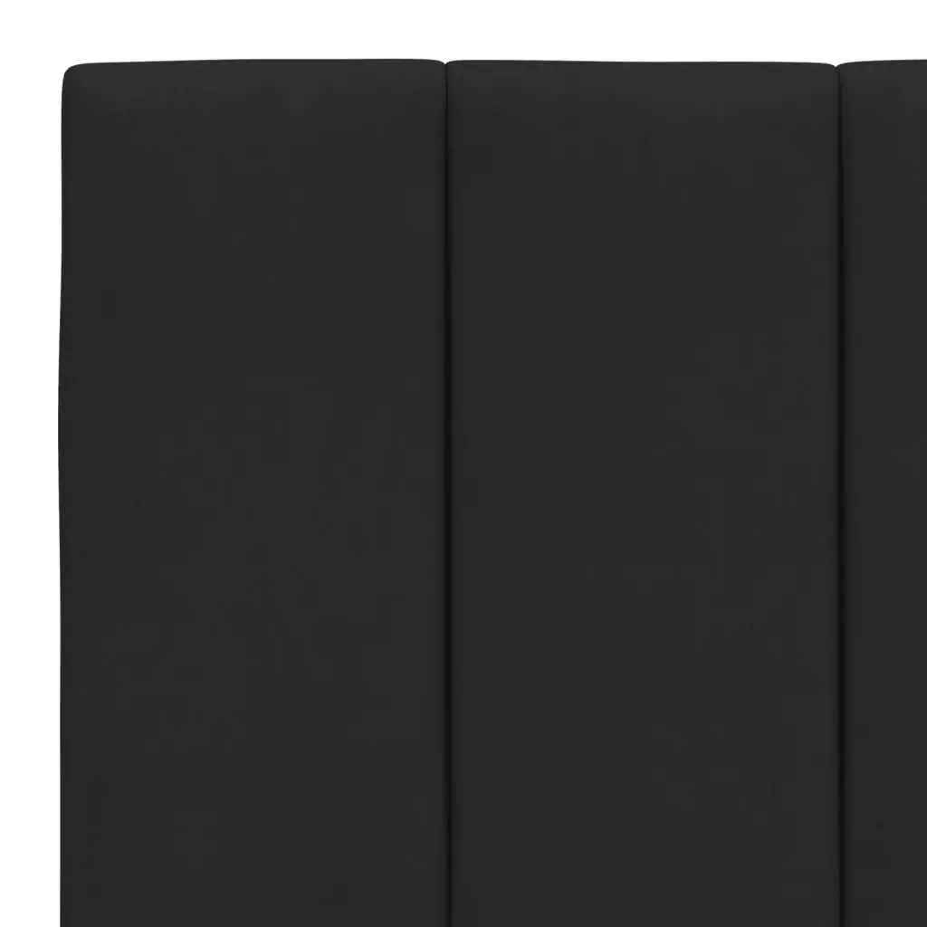 Black Velvet Queen Bed Frame with LED Lights 152x203 cm