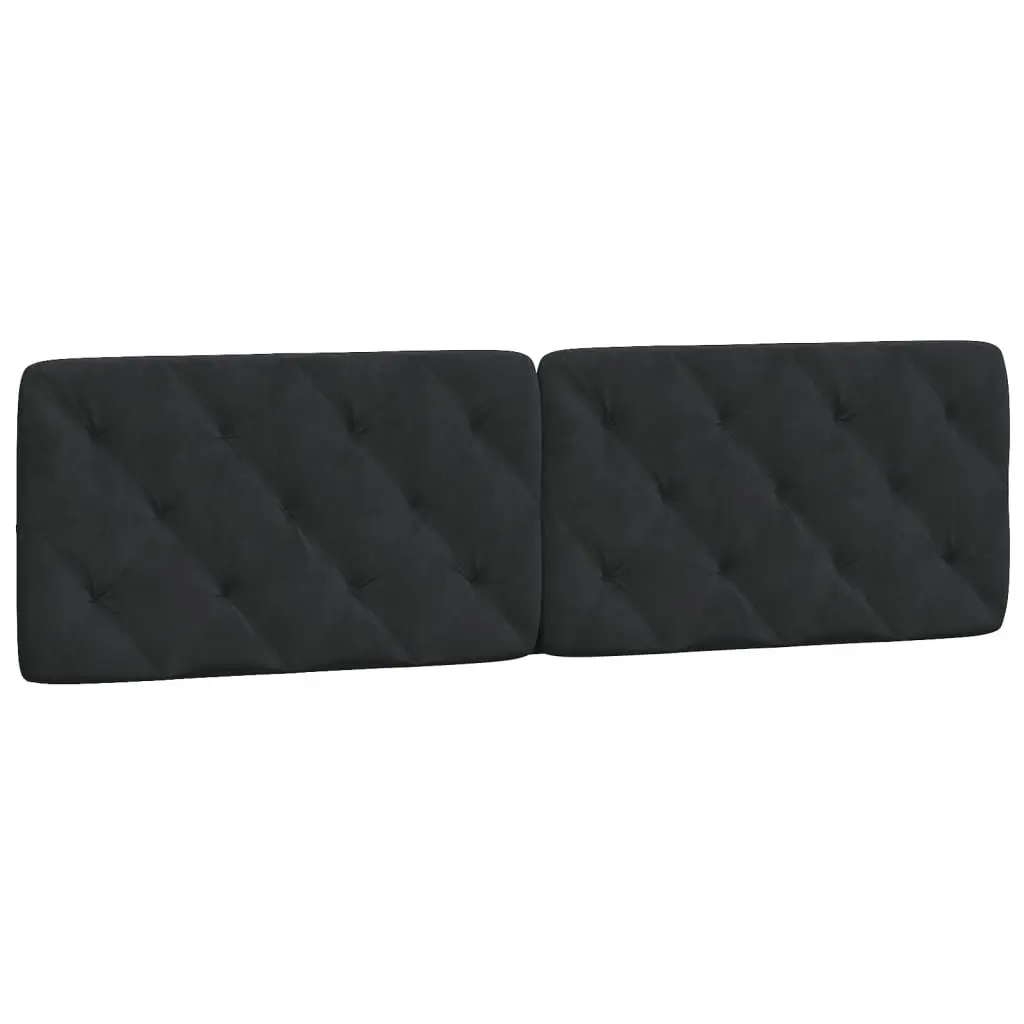Black Velvet Bed Frame with LED Lights 180x200 cm