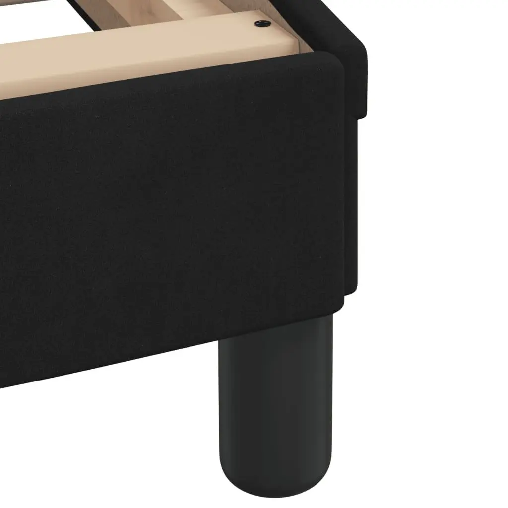 Black Velvet Bed Frame with LED Lights 180x200 cm