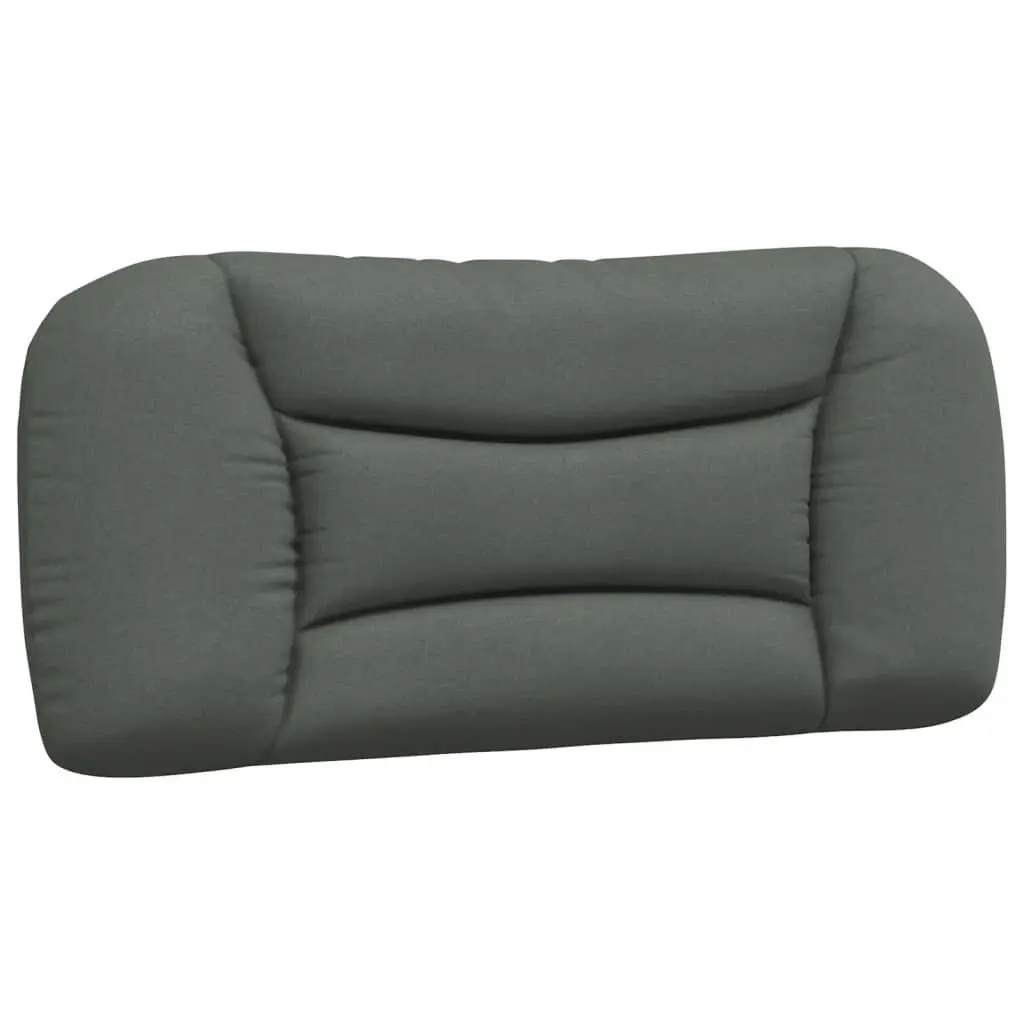Grey Bed Frame with LED Lights and Fabric Upholstery 90x190 cm