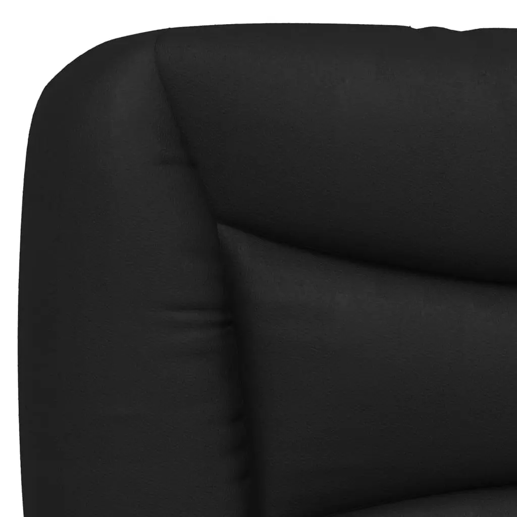 LED Light Bed Frame with Faux Leather Headboard 107x203 cm