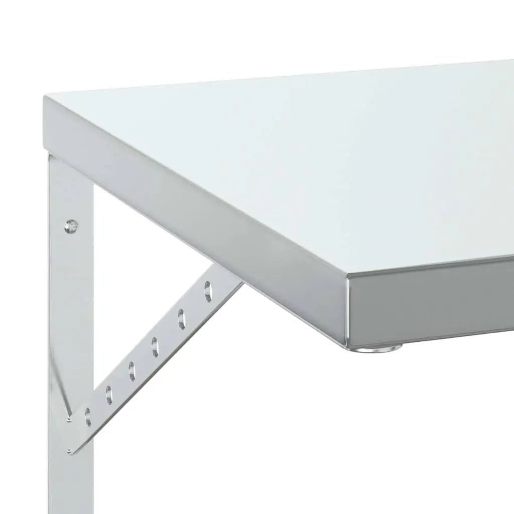 Wall Shelves 2 pcs 75x40 cm Silver Floating Storage Shelving Display Rack