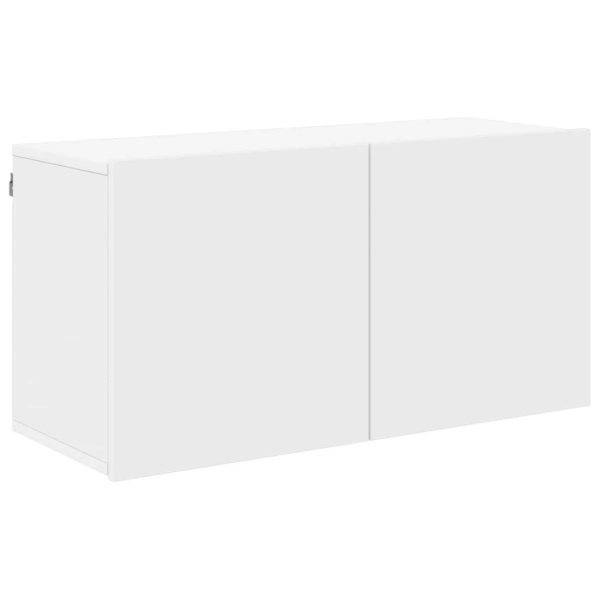 TV Wall Unit White Floating Shelves Storage Cabinet 5 Piece Wall-Mounted