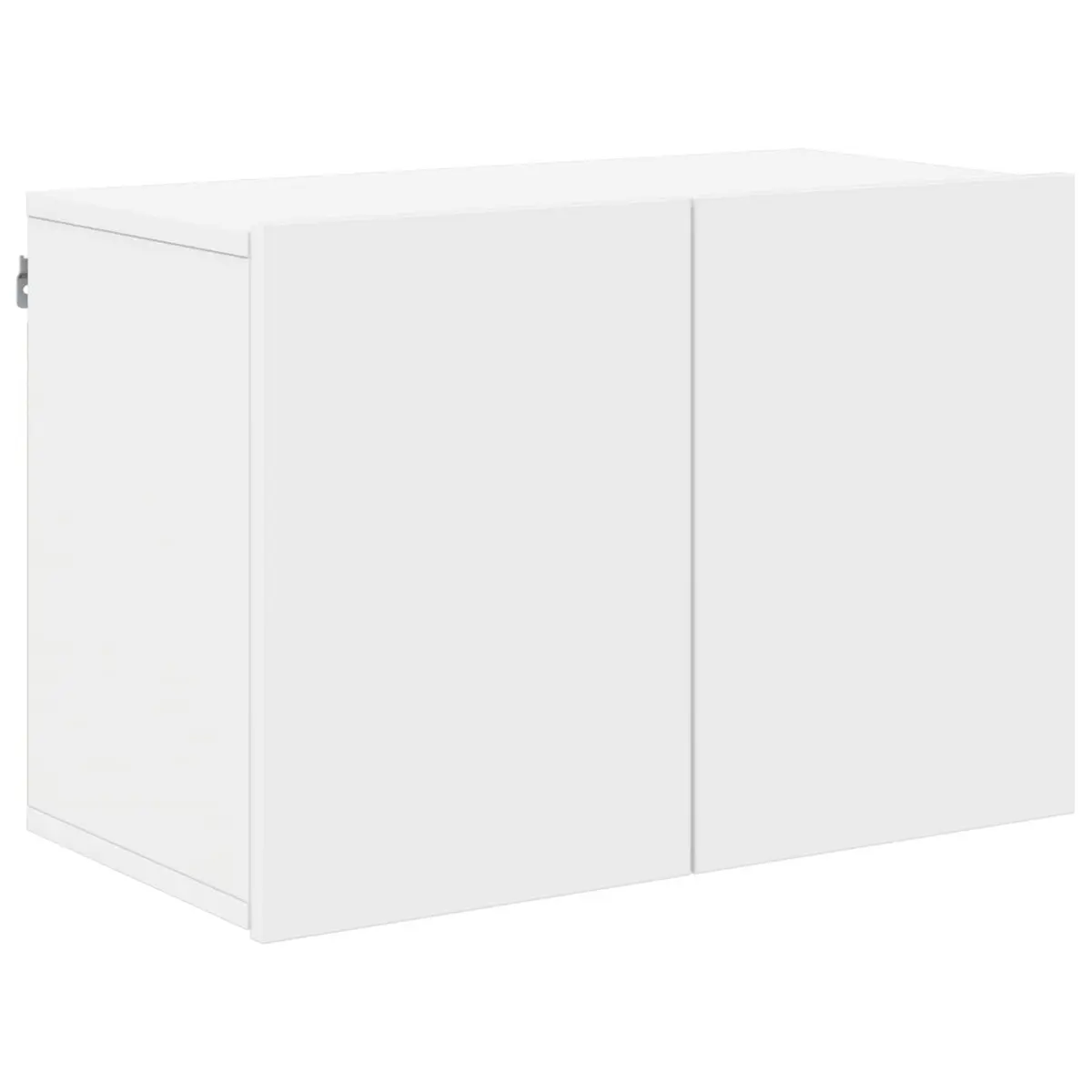 TV Wall Unit White Floating Shelves Storage Cabinet 5 Piece Wall-Mounted