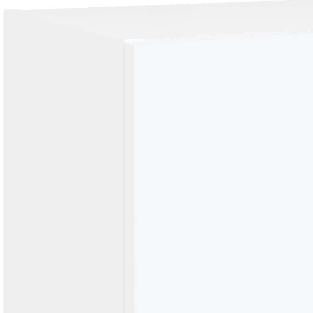 White 4 Piece Floating TV Wall Units with RGB LED Lights