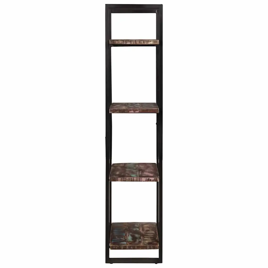 4-Tier Bookcase Industrial Style 80x40x180 cm Solid Reclaimed Wood Shelving Unit