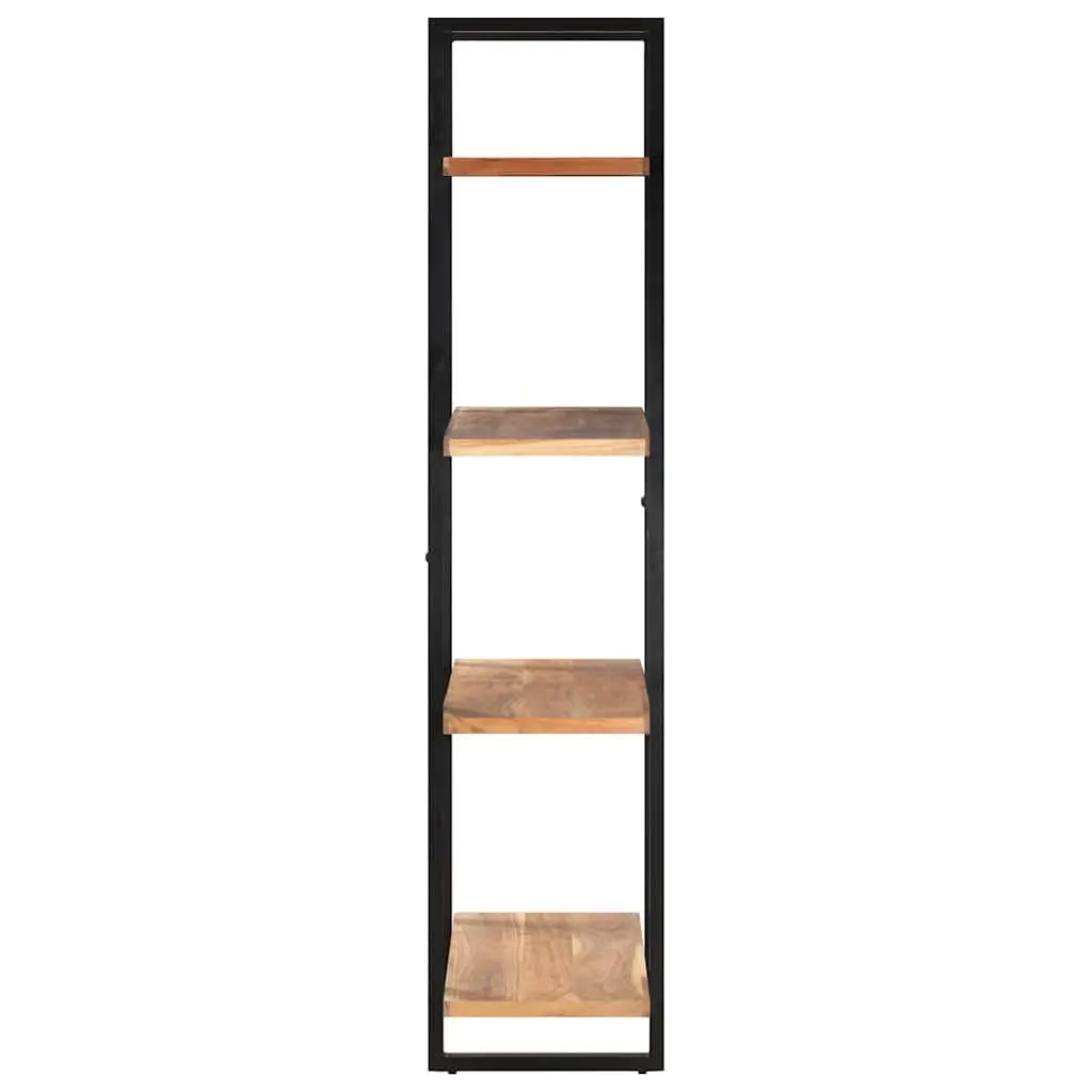 4-Tier Bookcase Vintage Industrial 80x40x180 cm Solid Acacia Wood