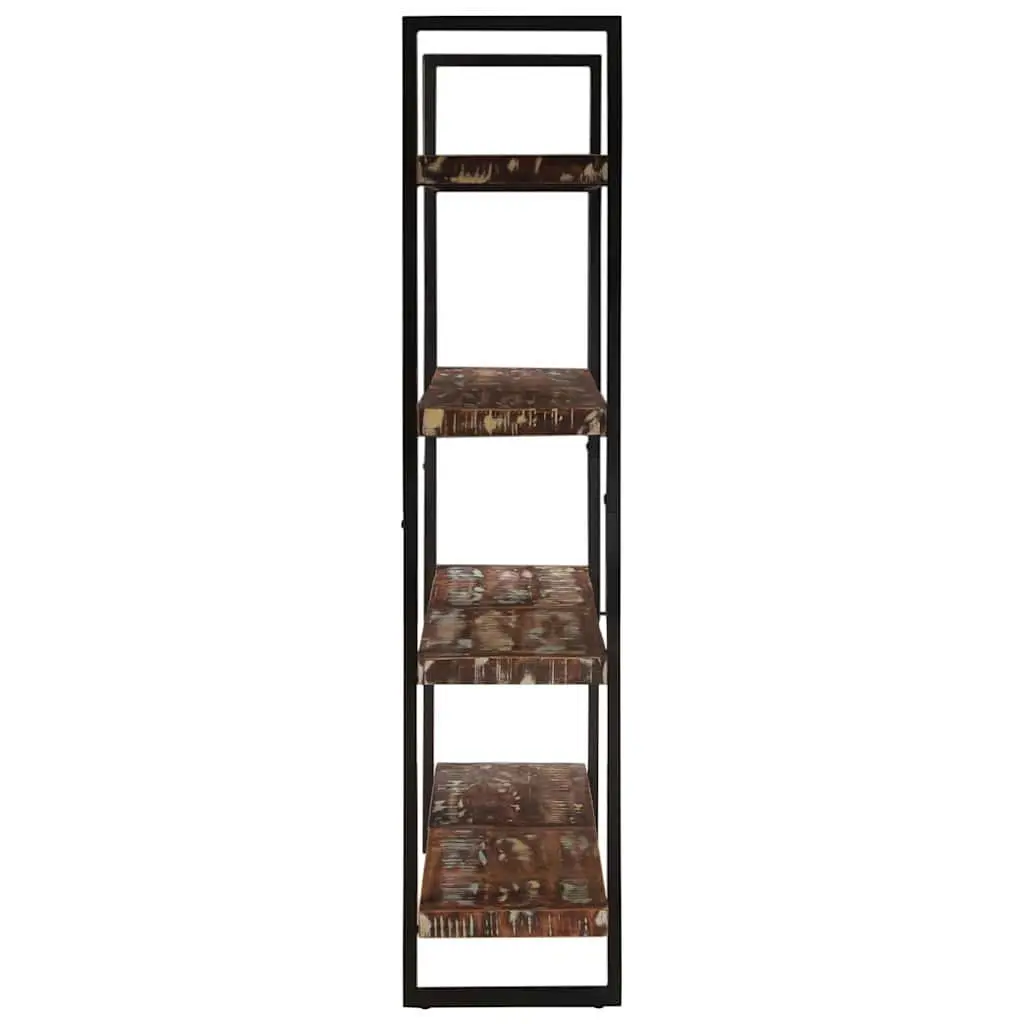 4-Tier Bookcase Industrial 160x40x180 cm Solid Reclaimed Wood Shelving Unit