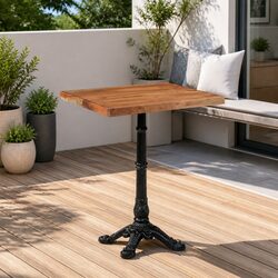 Cozy Bistro Dining Table 60x60x76cm Solid Acacia Wood