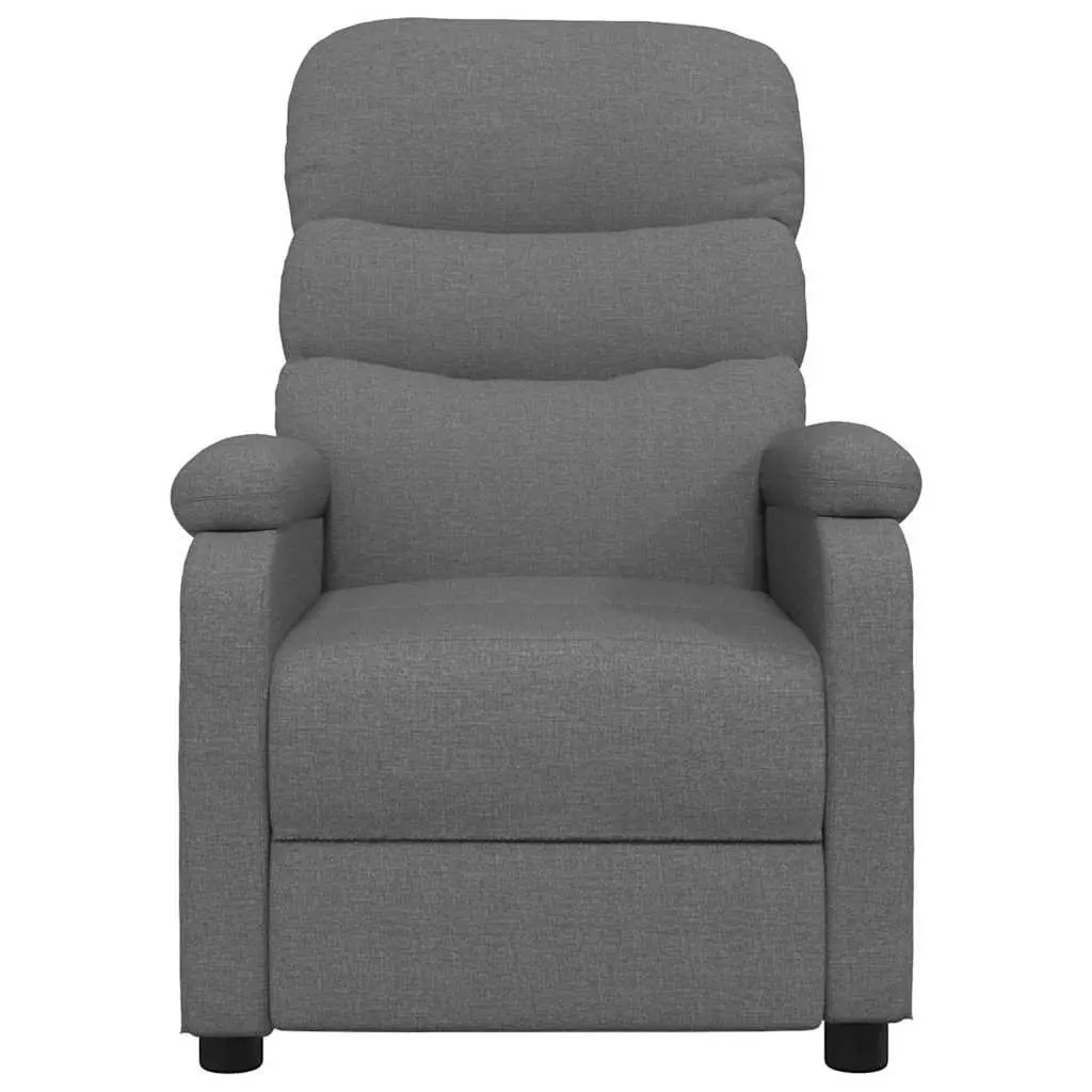 Electric Vibration Massage Chair in Dark Grey Fabric