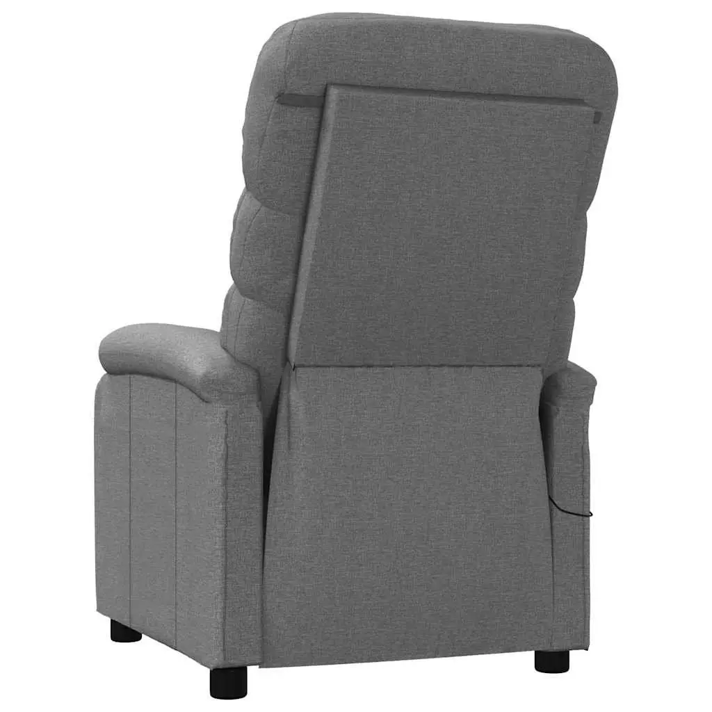 Electric Vibration Massage Chair in Dark Grey Fabric