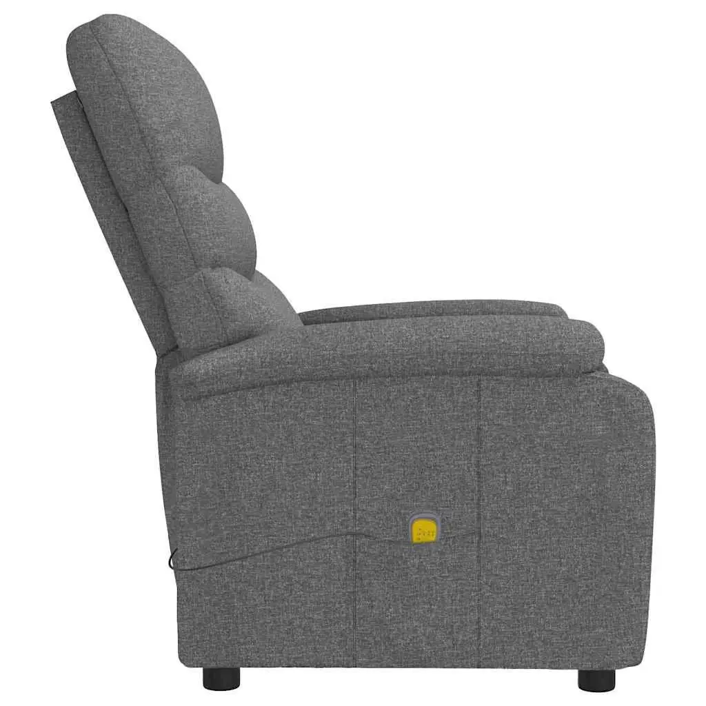 Electric Vibration Massage Chair in Dark Grey Fabric