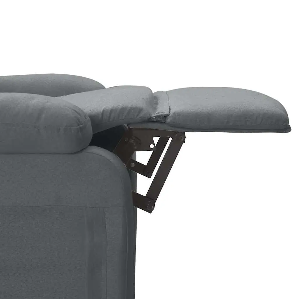 Electric Vibration Massage Chair in Dark Grey Fabric