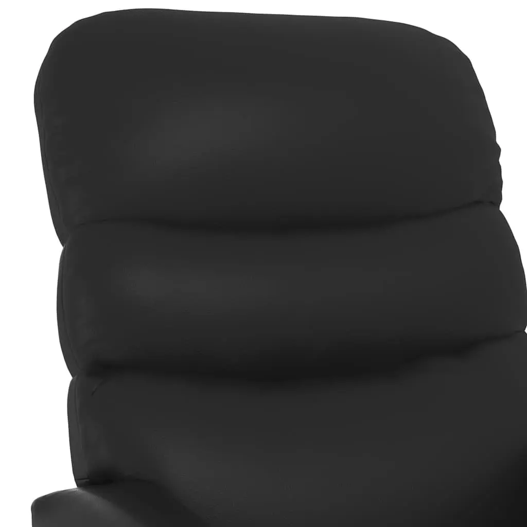 Electric Massage Recliner Chair Stand Up Lift Black Faux Leather