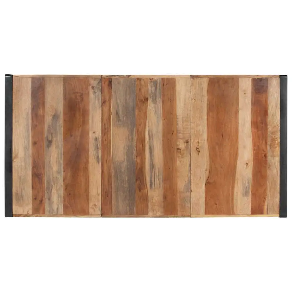 Solid Wood Dining Table 180x90x75 cm in Brown