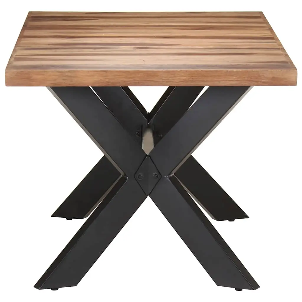 Dining Table Industrial Style 180x90x75 cm Solid Wood Acacia Rubberwood Brown