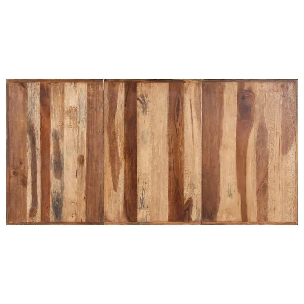 Dining Table Industrial Style 180x90x75 cm Solid Wood Acacia Rubberwood Brown