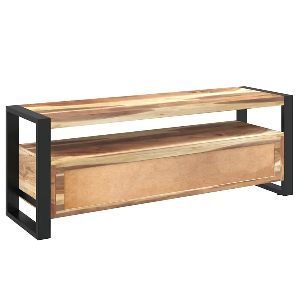 Solid Wood TV Cabinet Vintage Style 120x35x45cm Acacia Rubberwood Brown Honey