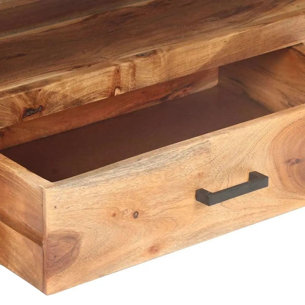 Solid Wood TV Cabinet Vintage Style 120x35x45cm Acacia Rubberwood Brown Honey