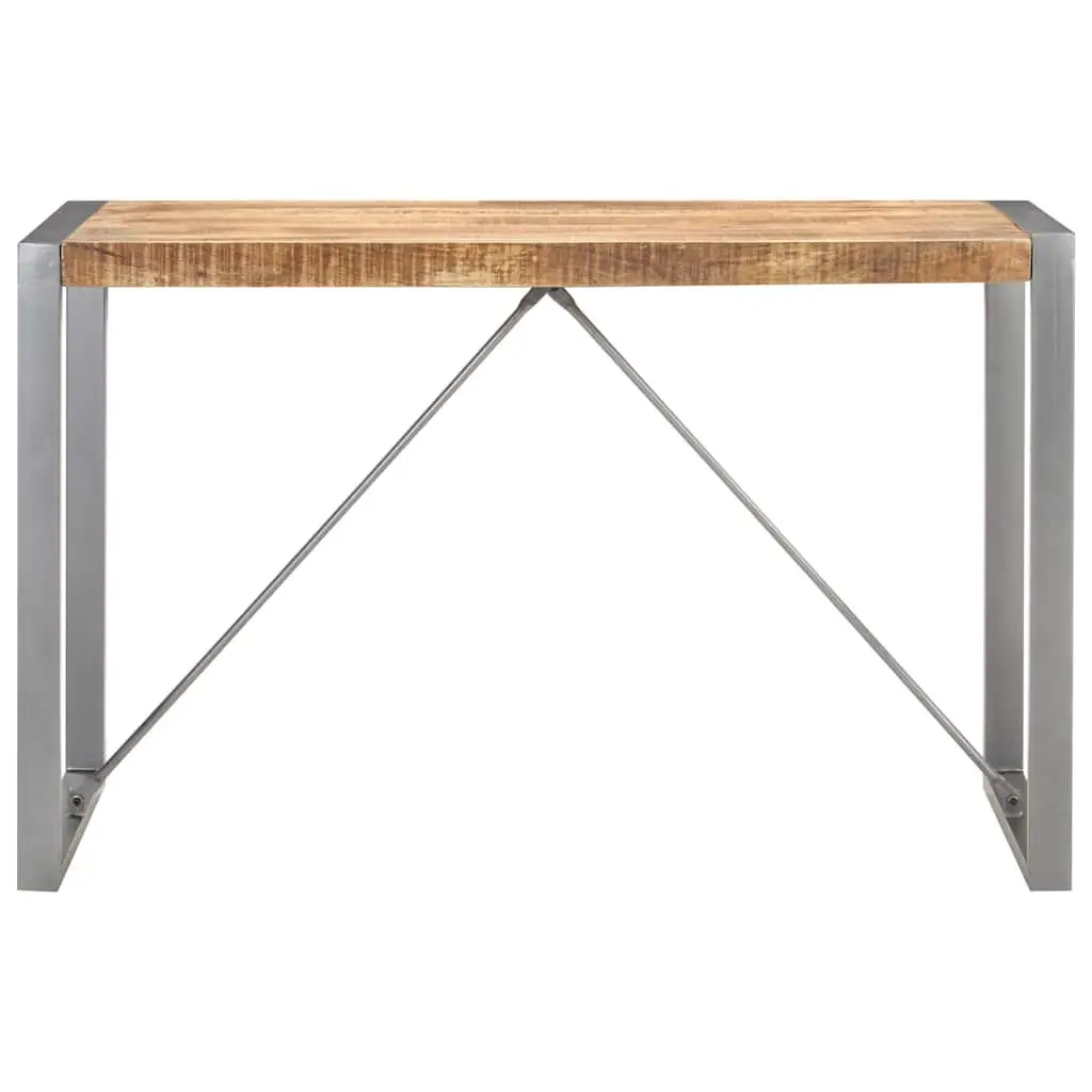Dining Table 120x60x75 cm Kitchen Room Furniture Solid Mango Wood Industrial