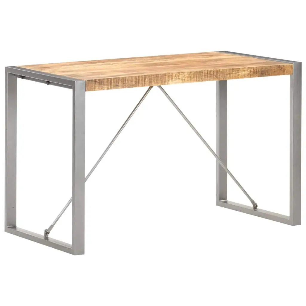 Dining Table 120x60x75 cm Kitchen Room Furniture Solid Mango Wood Industrial