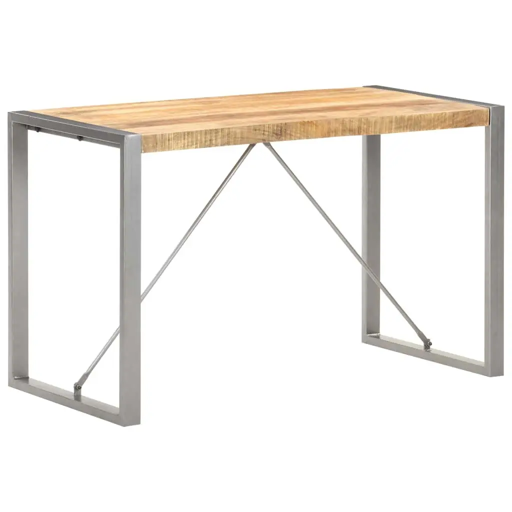 Dining Table 120x60x75 cm Kitchen Room Furniture Solid Mango Wood Industrial
