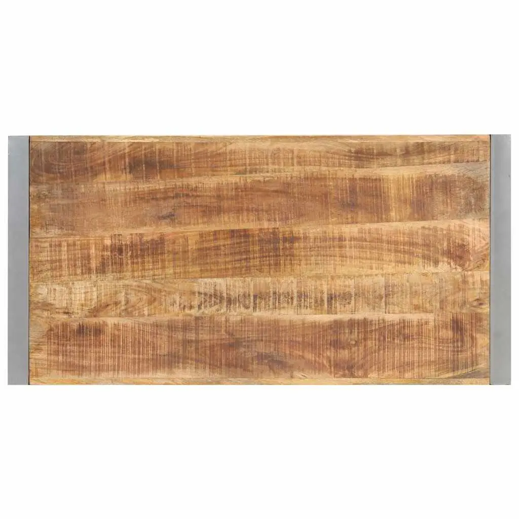 Dining Table 120x60x75 cm Kitchen Room Furniture Solid Mango Wood Industrial