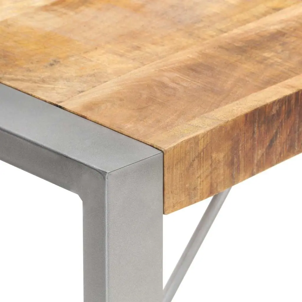 Dining Table 180x90x75 cm Solid Mango Wood Kitchen Room Furniture Brown