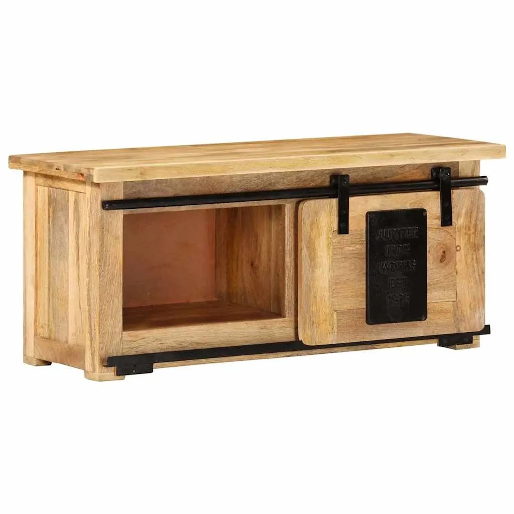 Rustic Vintage TV Cabinet with Solid Mango Wood
