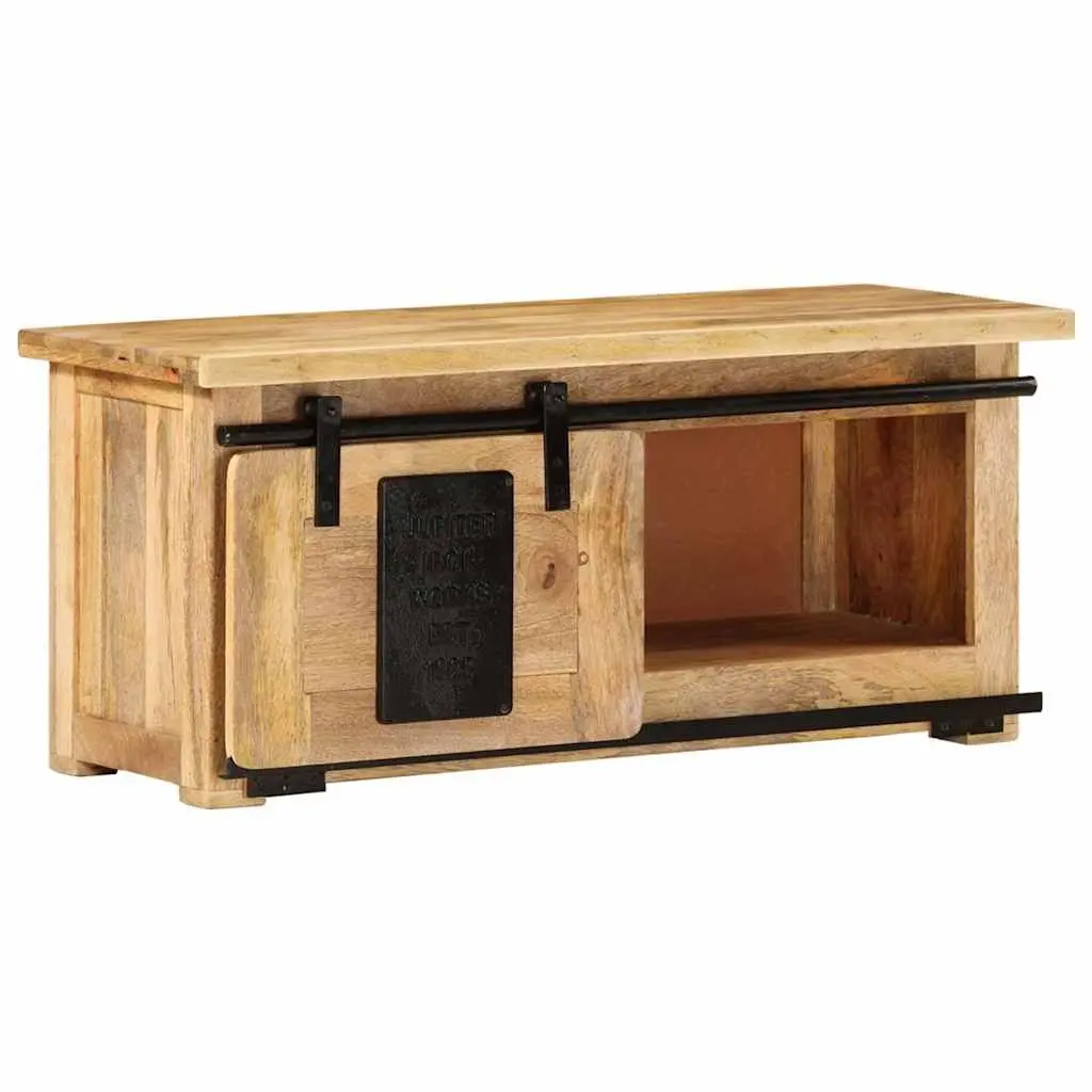 Rustic Vintage TV Cabinet with Solid Mango Wood