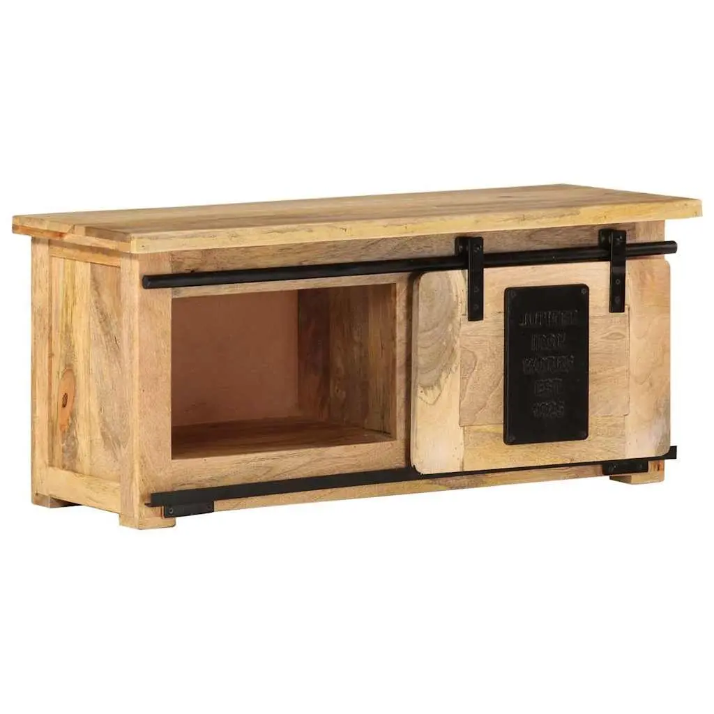 Rustic Vintage TV Cabinet with Solid Mango Wood