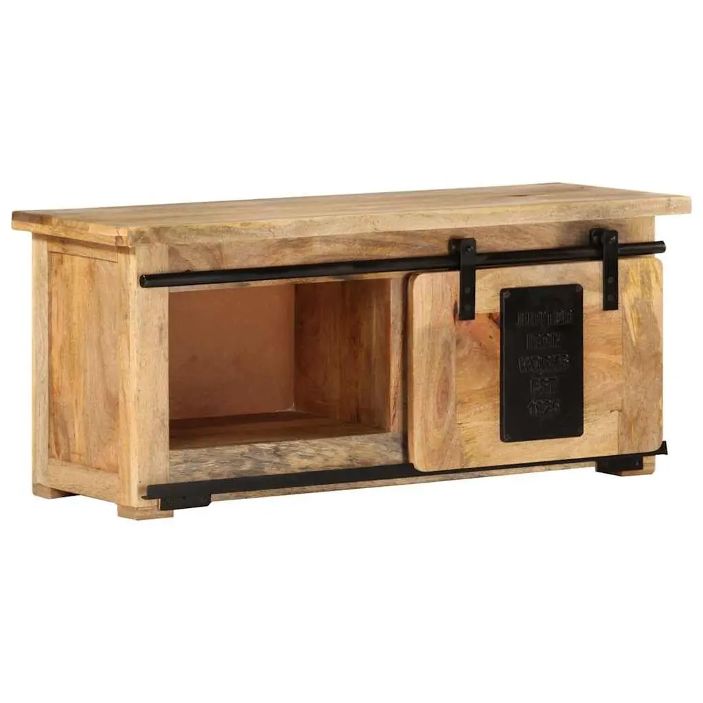 Rustic Vintage TV Cabinet with Solid Mango Wood