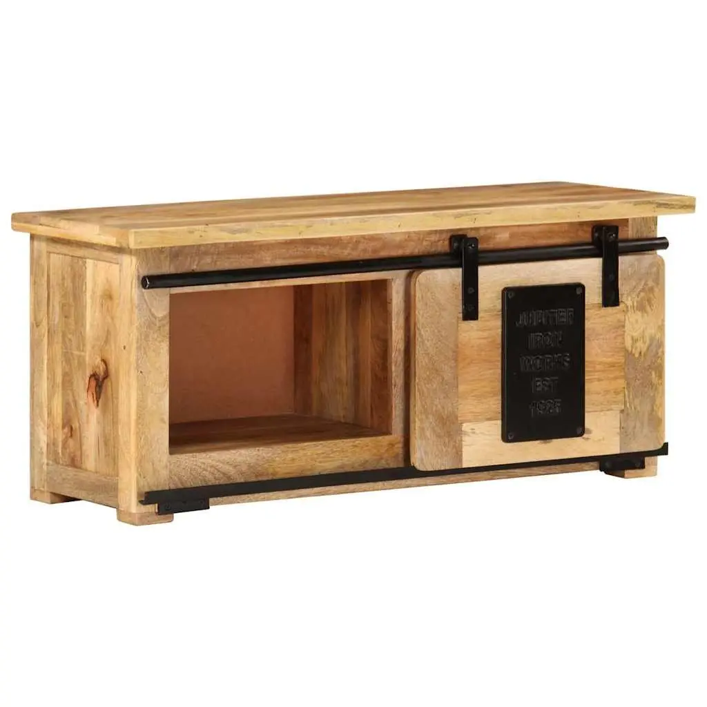 Rustic Vintage TV Cabinet with Solid Mango Wood