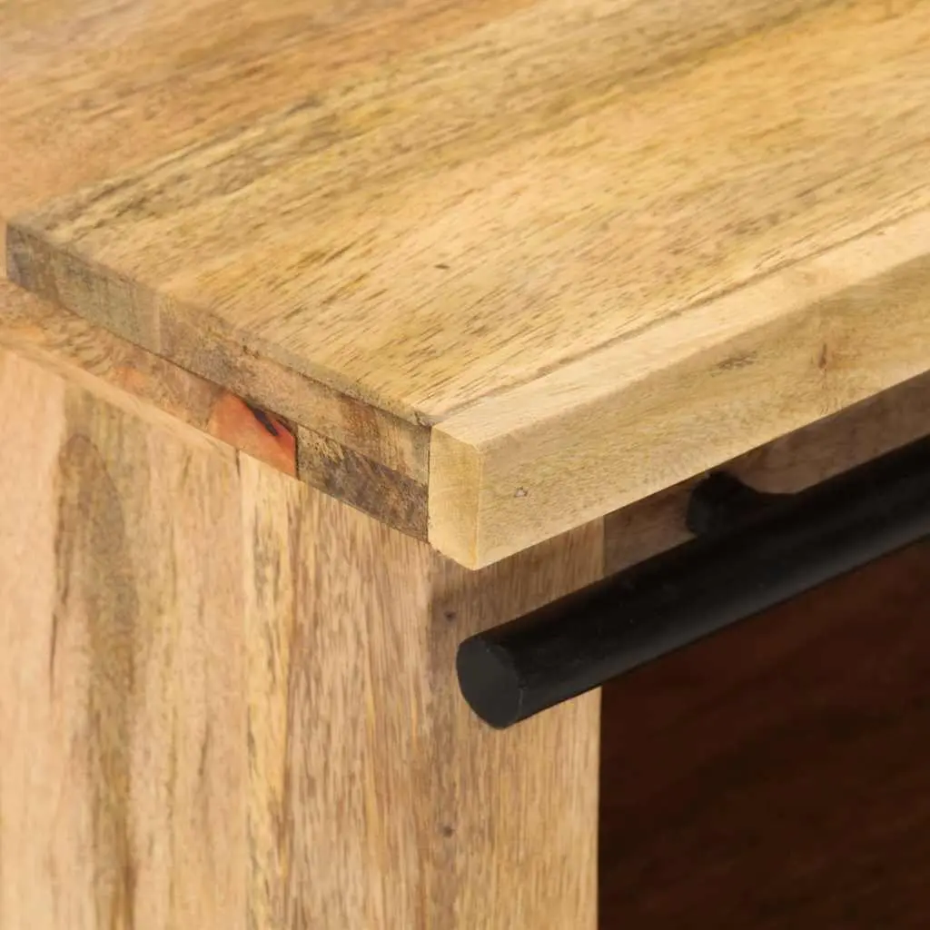 Rustic Vintage TV Cabinet with Solid Mango Wood
