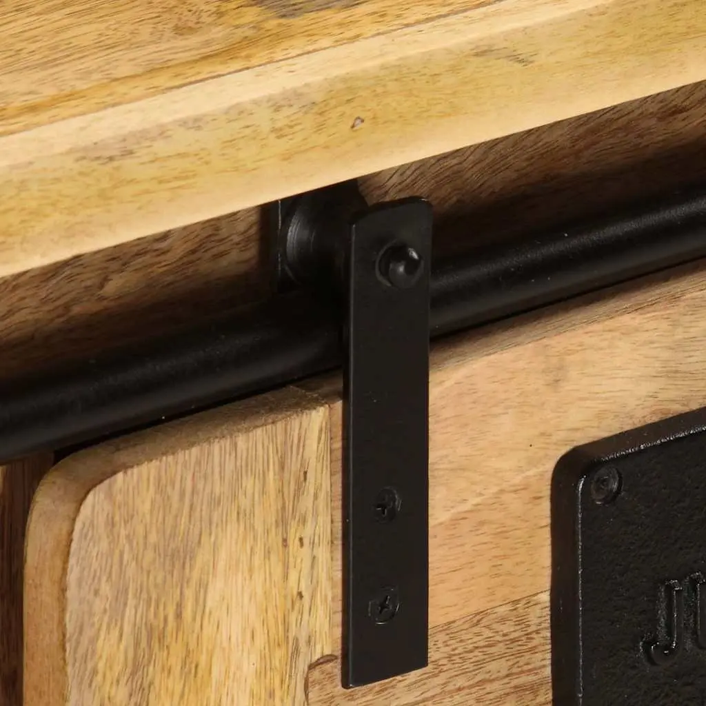 Rustic Vintage TV Cabinet with Solid Mango Wood