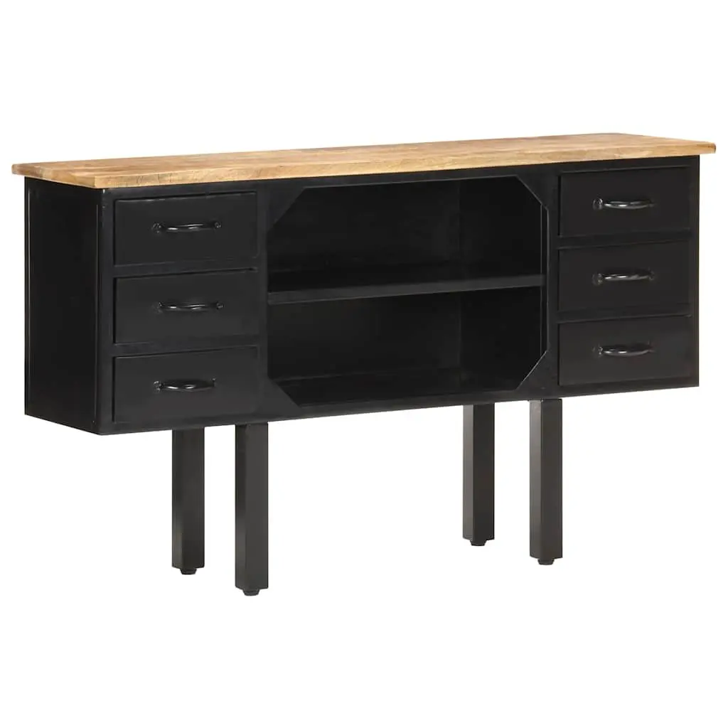 Sideboard 110x30x65 cm Industrial Wooden Storage Cabinet with Drawers