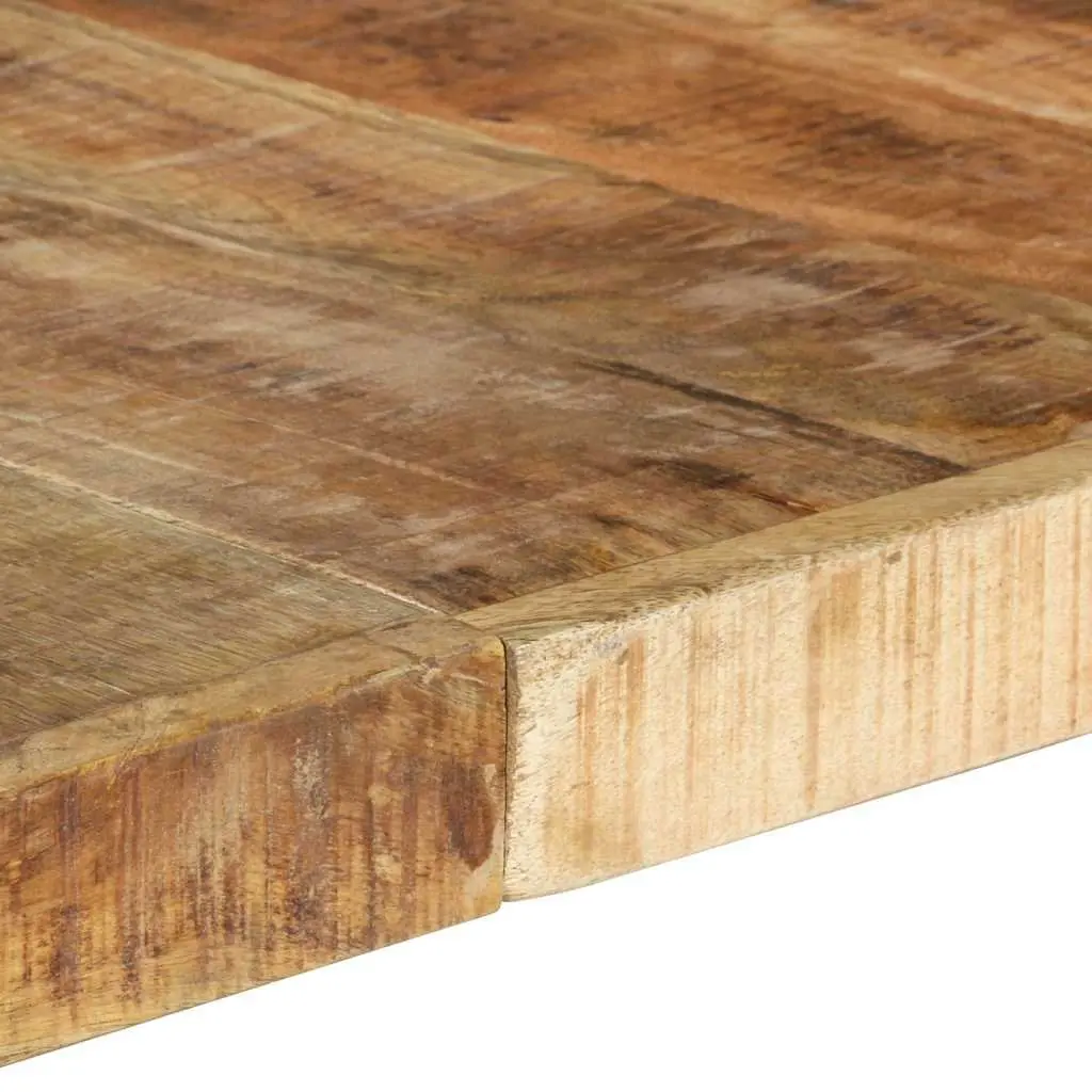 Dining Table Industrial Style 140x140x75 cm Solid Mango Wood